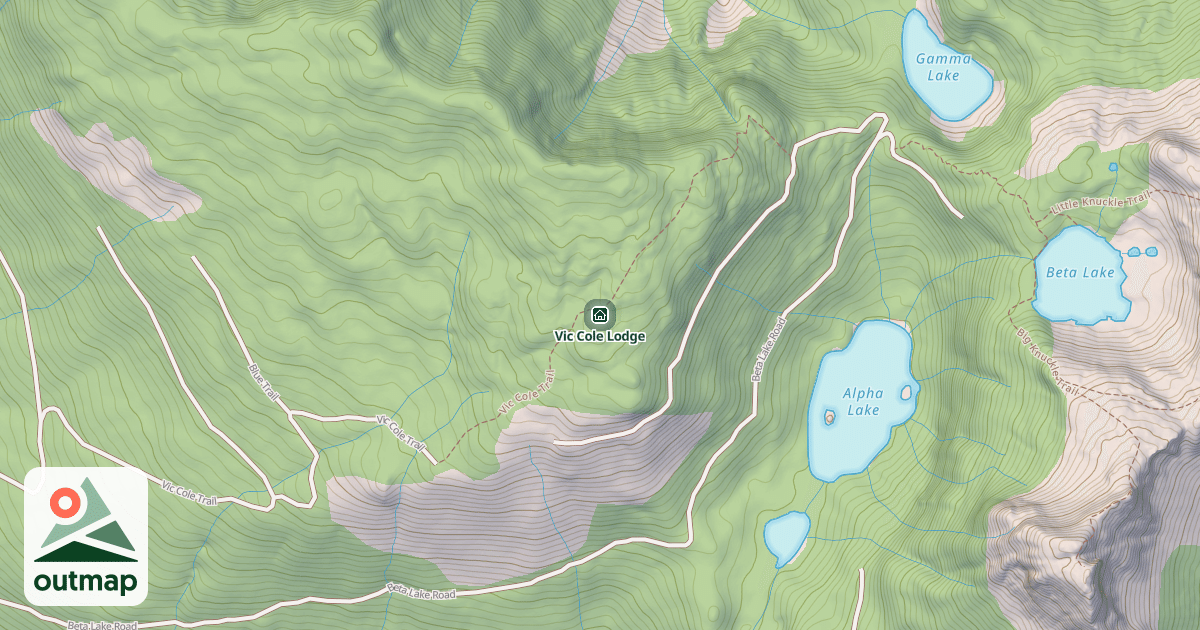 Map of Vic Cole Lodge