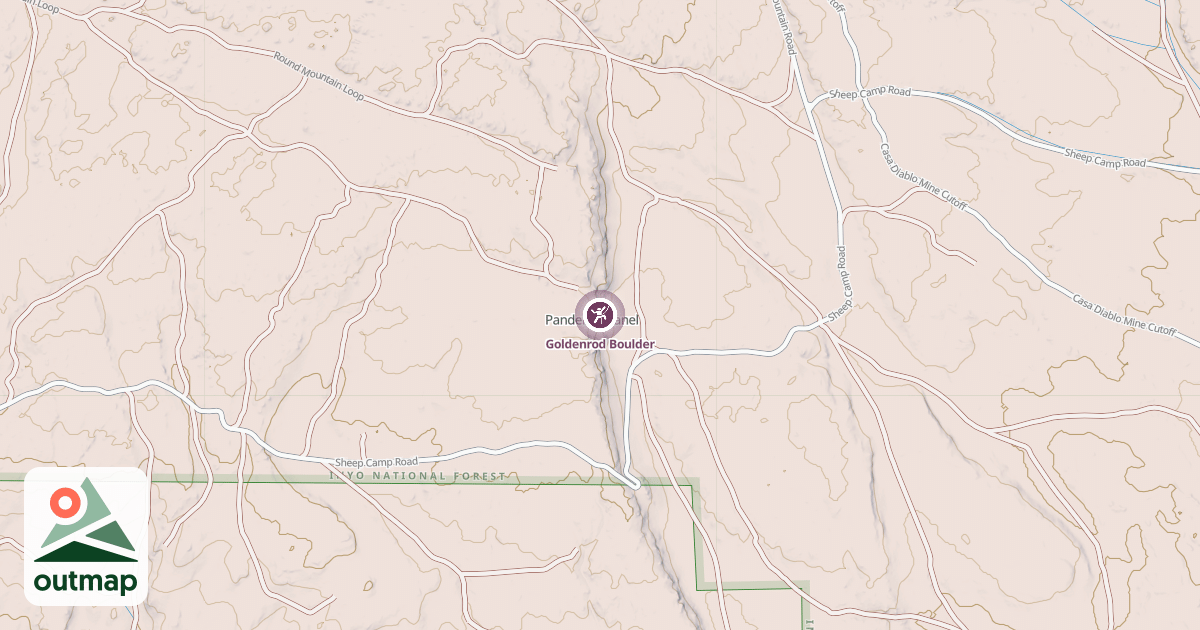 Map of Goldenrod Boulder