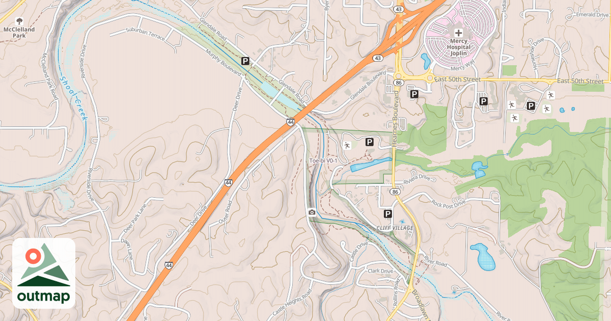 Map of Toe-bi