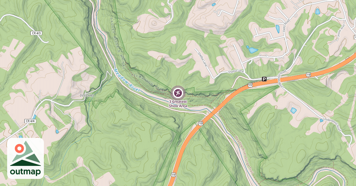Map of 3 Greatest Show Area