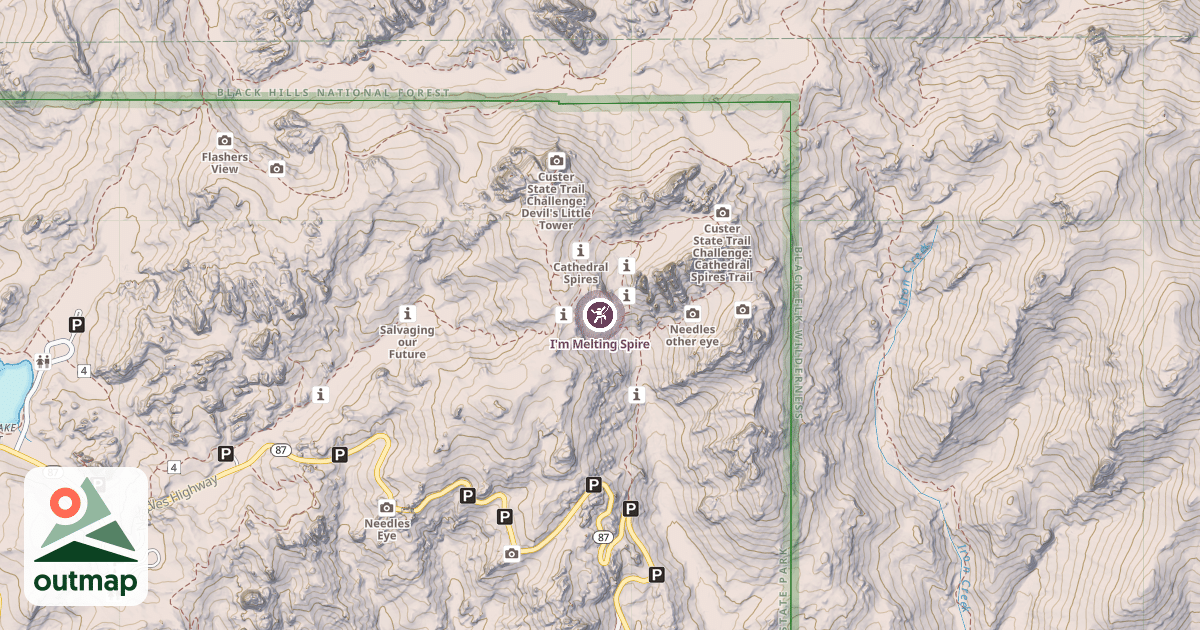 Map of I'm Melting Spire