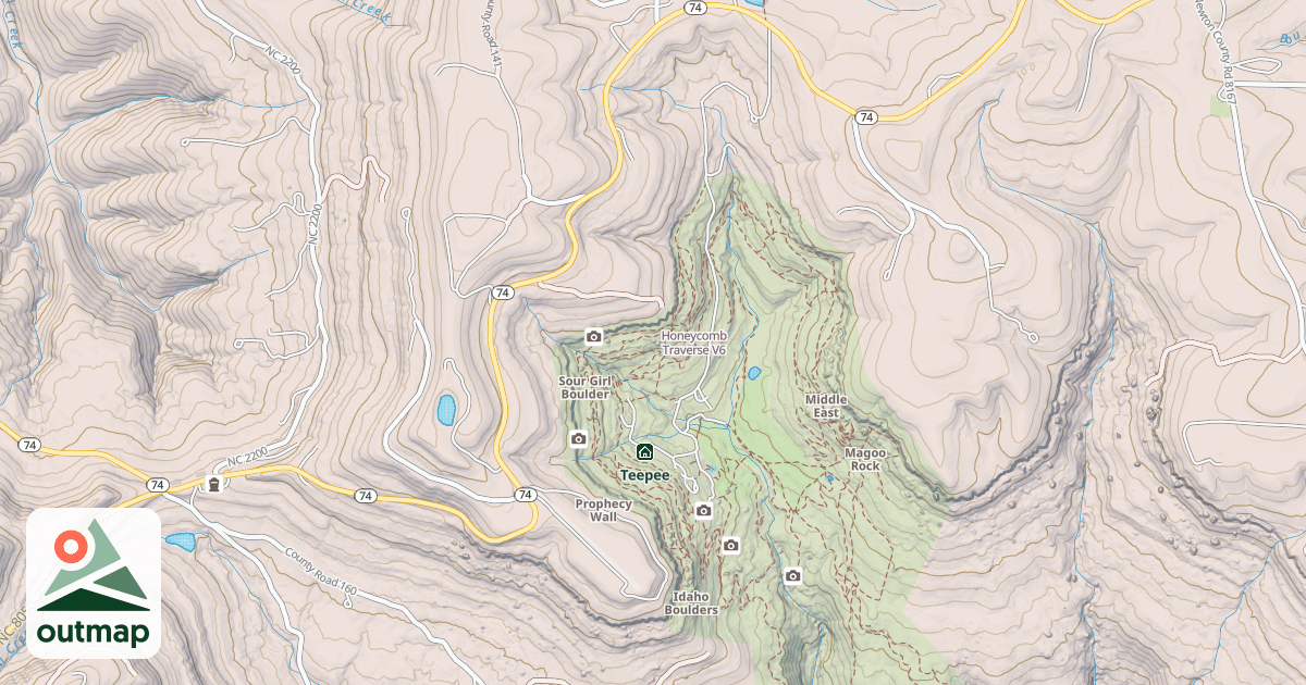 Map of Honeycomb Traverse