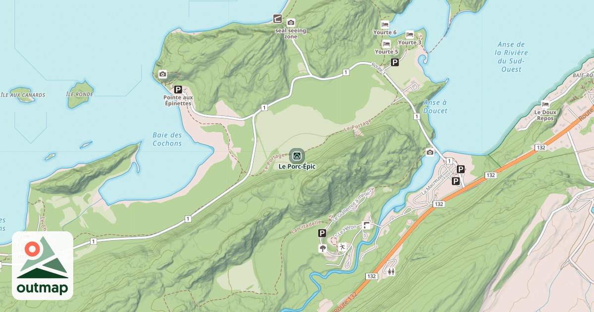 Map of Le Porc-Épic