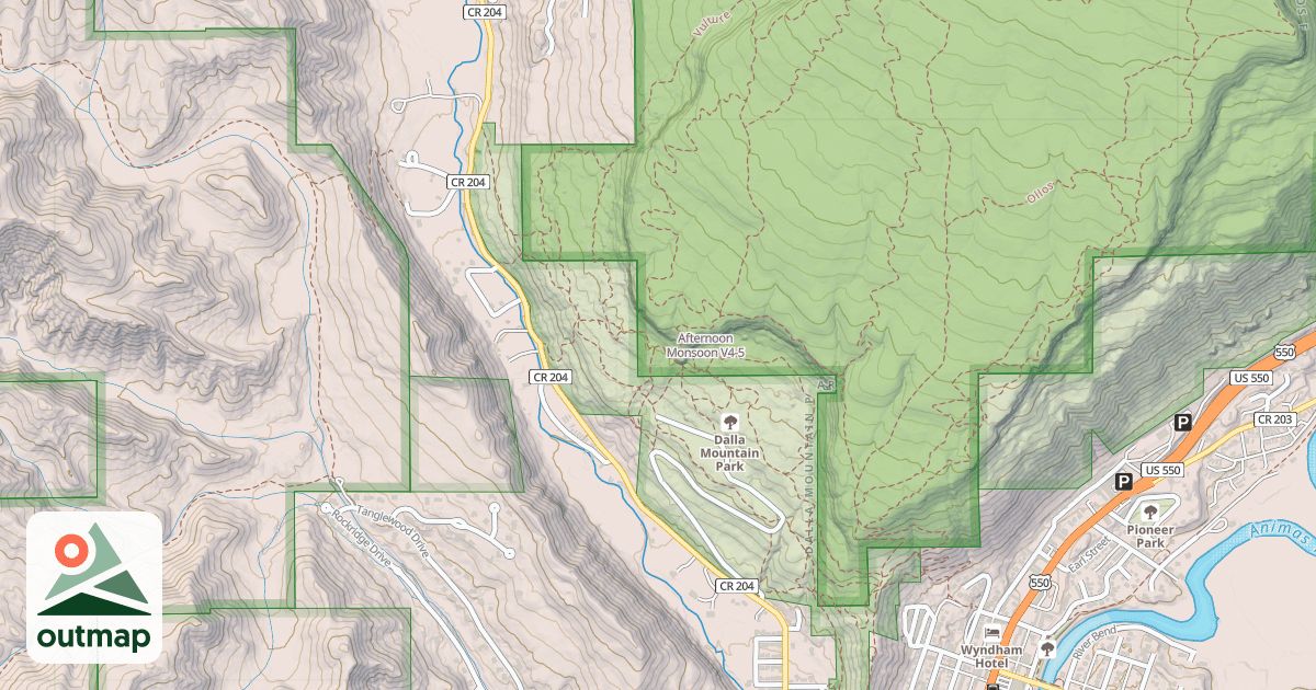 Map of Afternoon Monsoon