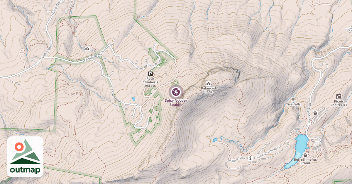 Map of Spicy Nooder Boulder