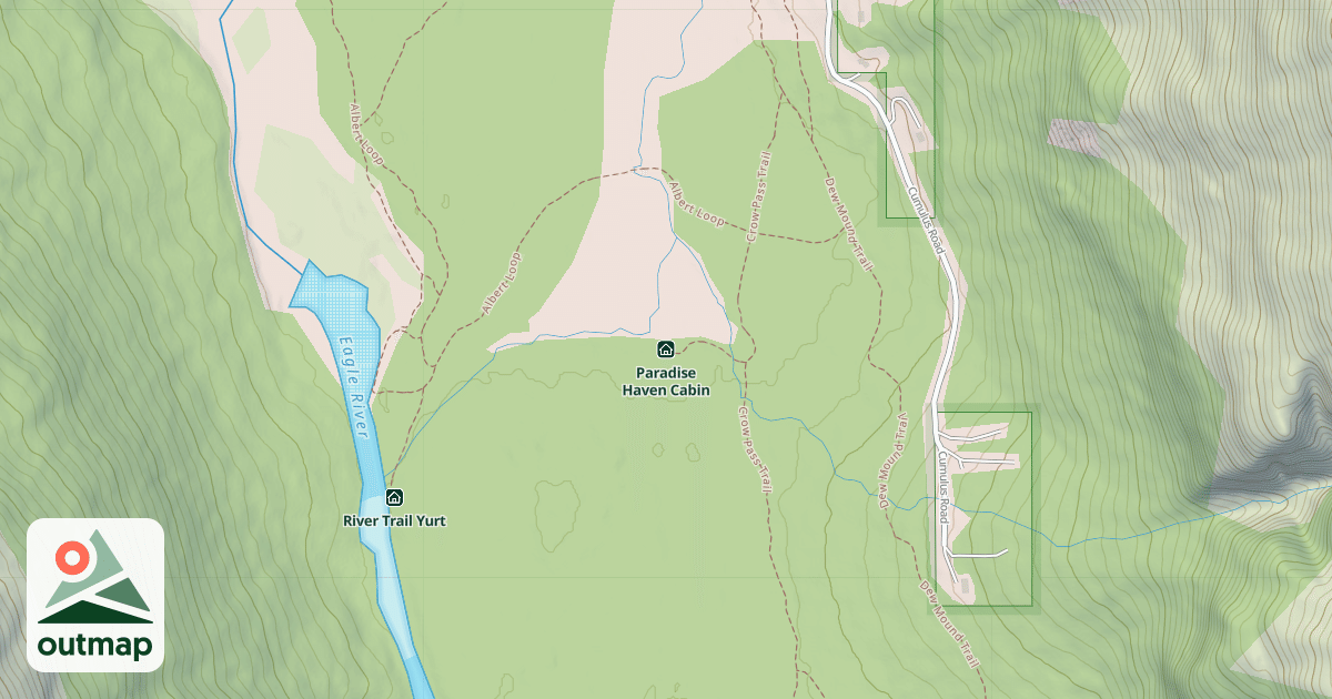 Map of Paradise Haven Cabin