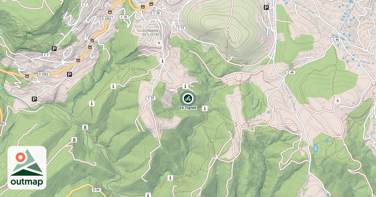 Map of Le Tignet