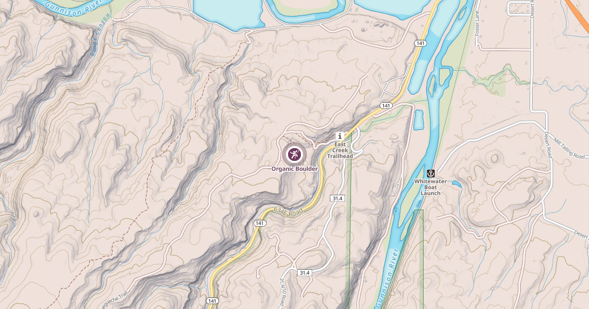 Map preview of Organic Boulder