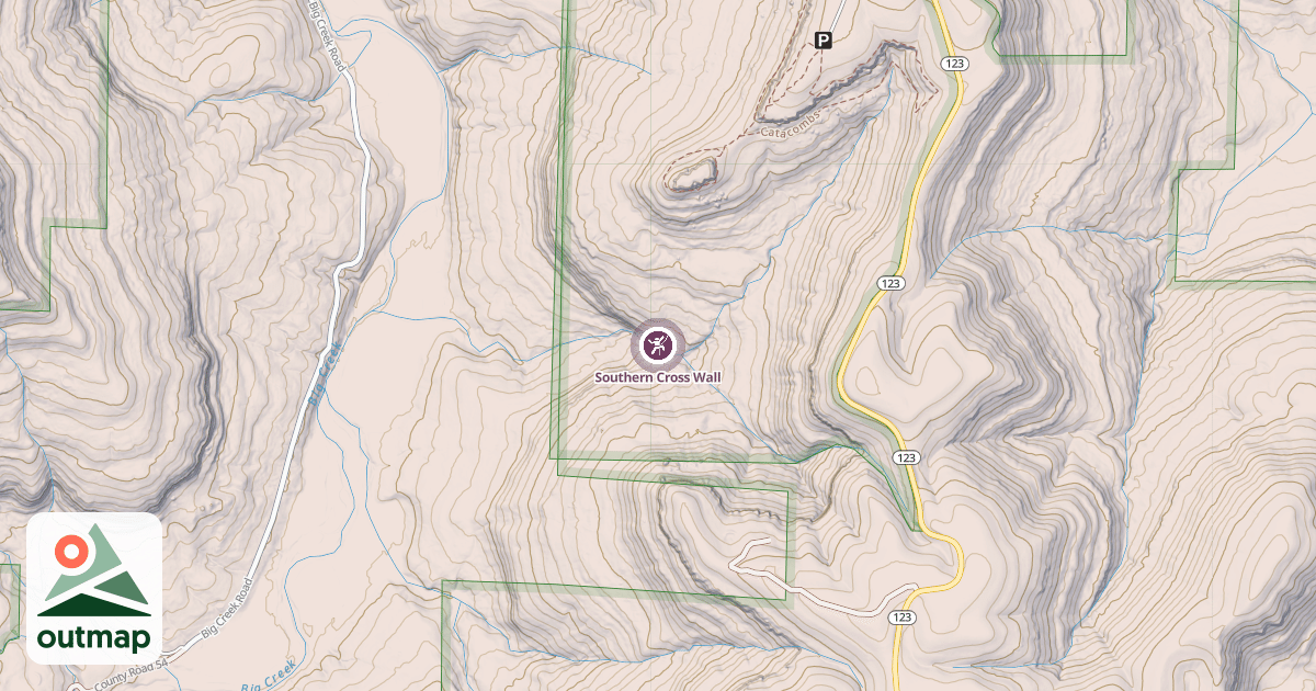 Map of Southern Cross Wall