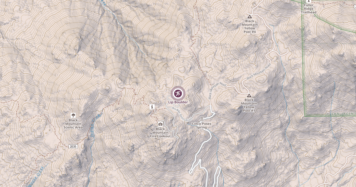 Map preview of Lip Boulder