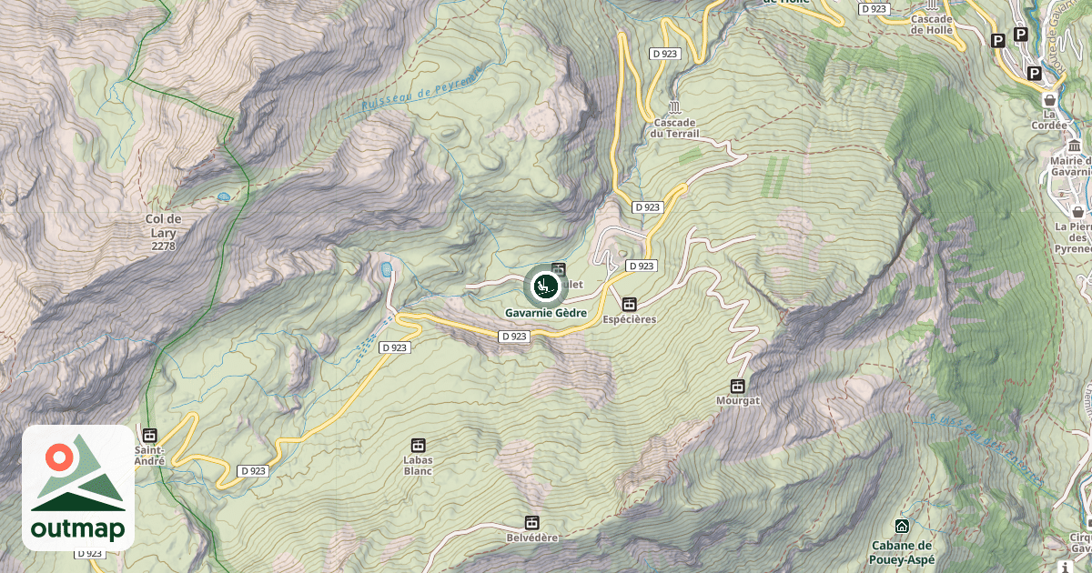 Map of Gavarnie Gèdre