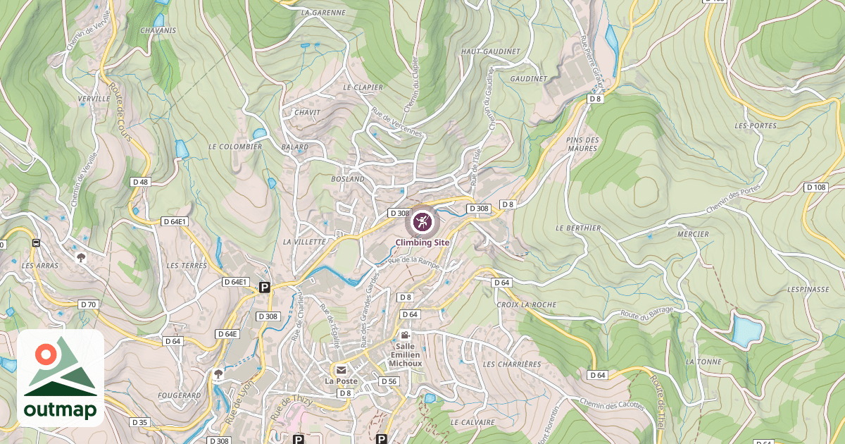 Map of Climbing Site