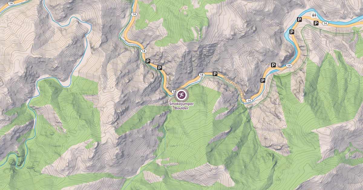 Map preview of Smokejumper Boulder