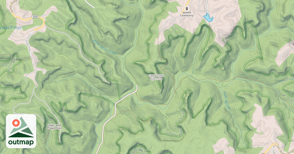 Map of Captain One Eye