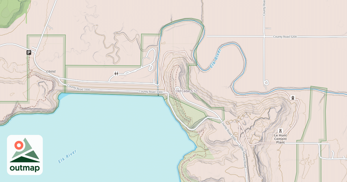 Map of Old Cedar