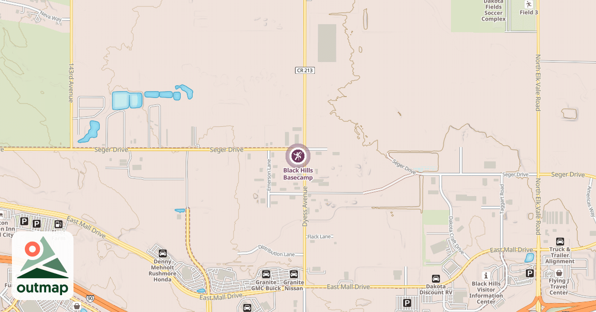 Map of Black Hills Basecamp