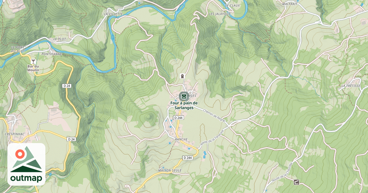 Map of Four à pain de Sarlanges