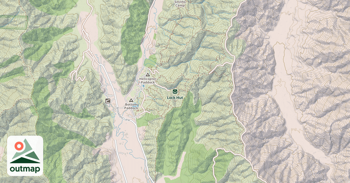 Map of Lock Hut