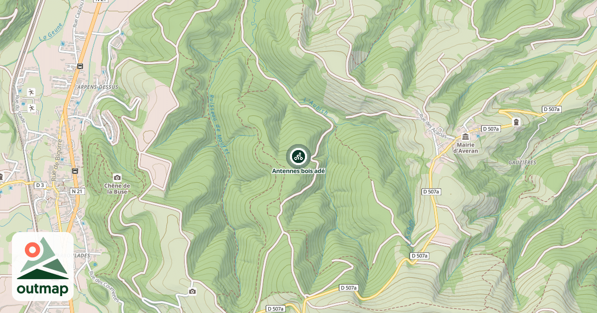 Map of Antennes bois adé