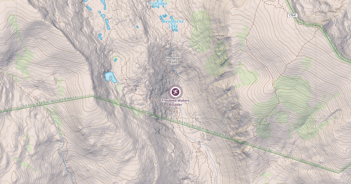 Map preview of Troubled Waters Boulder