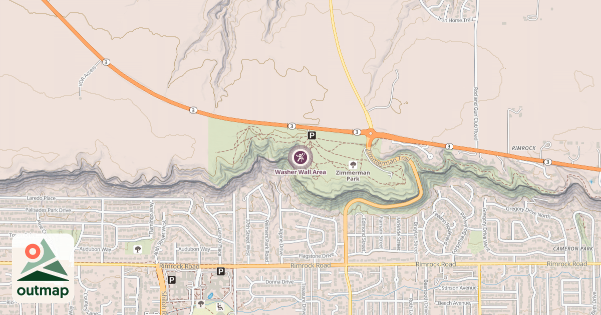 Map of Washer Wall Area