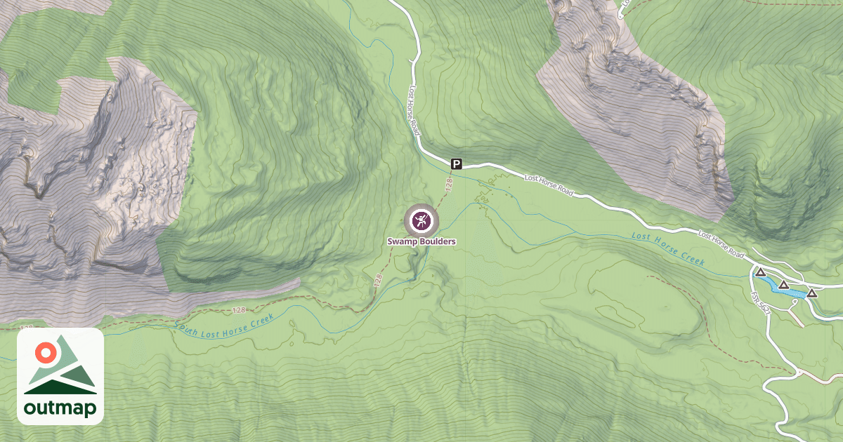 Map of Swamp Boulders