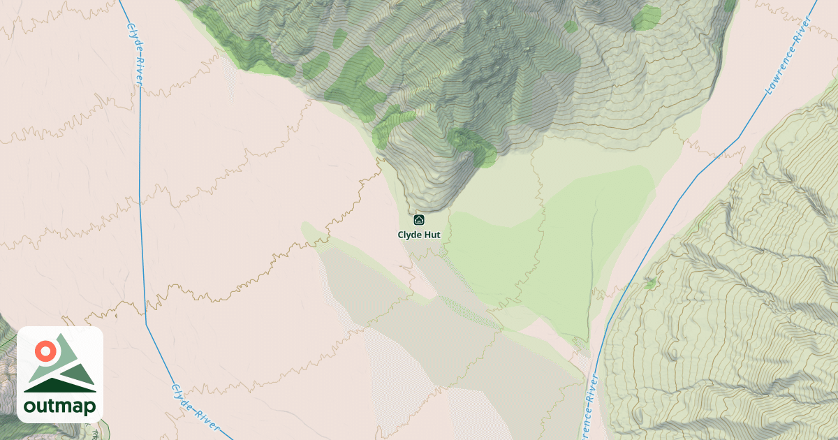 Map of Clyde Hut