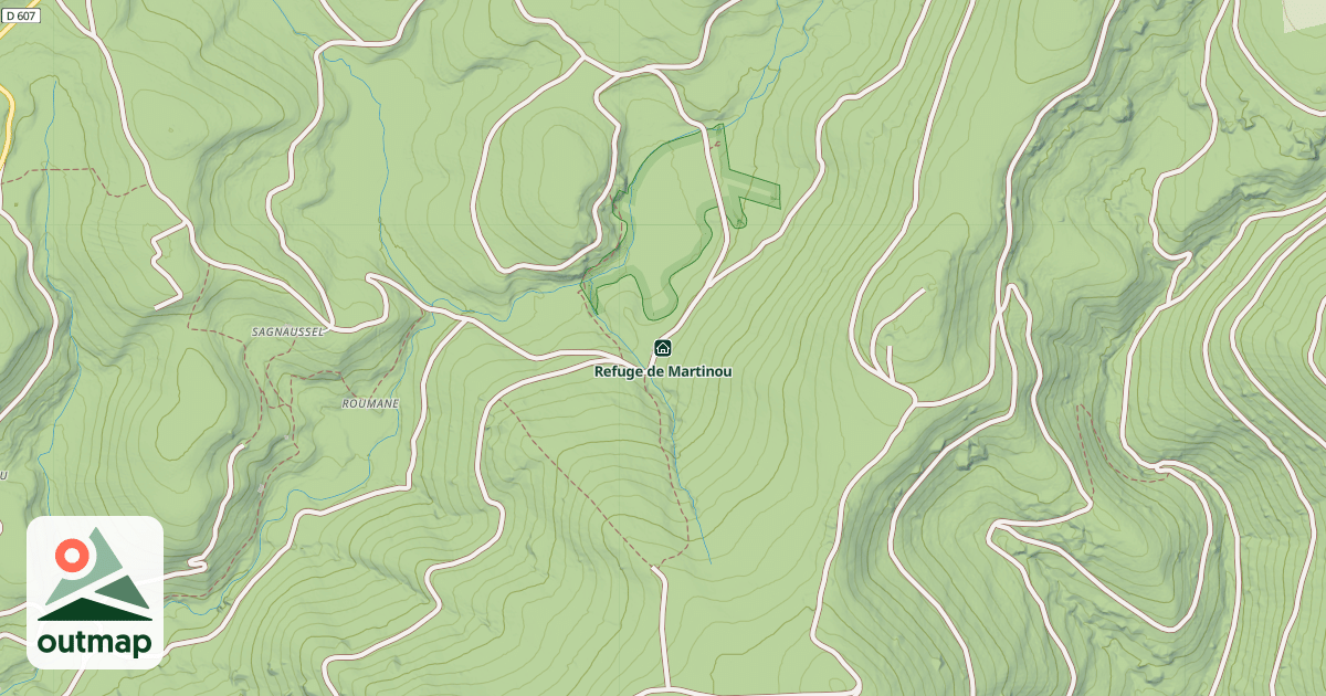 Map of Refuge de Martinou
