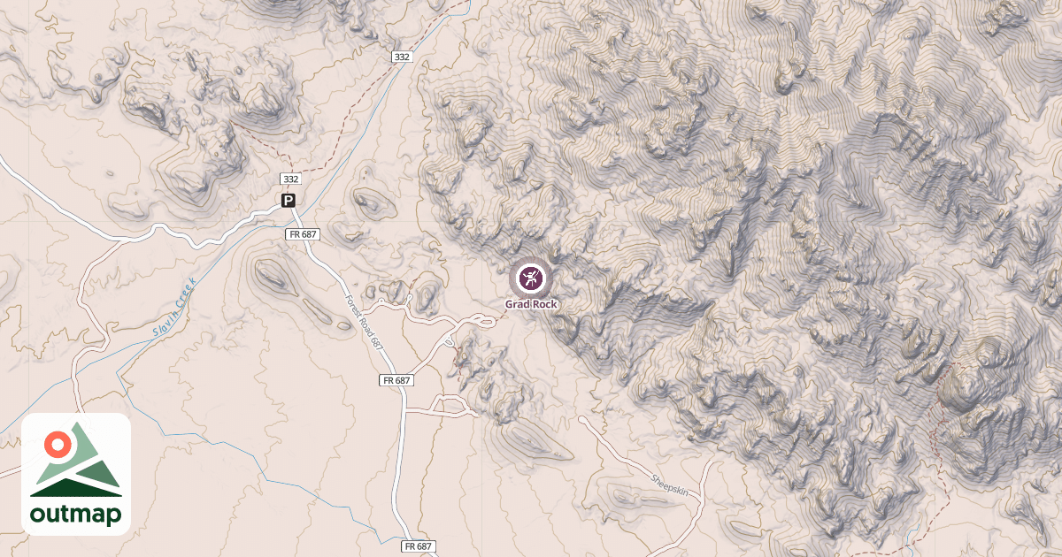 Map of Grad Rock