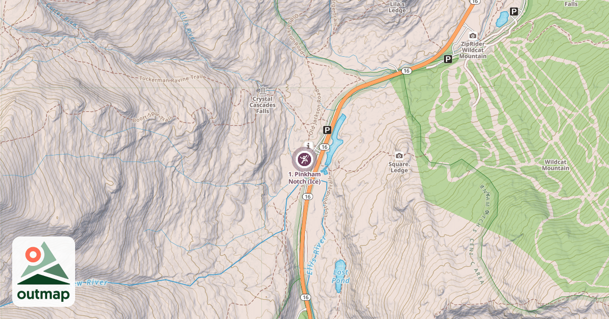 Map of 1. Pinkham Notch (Ice)