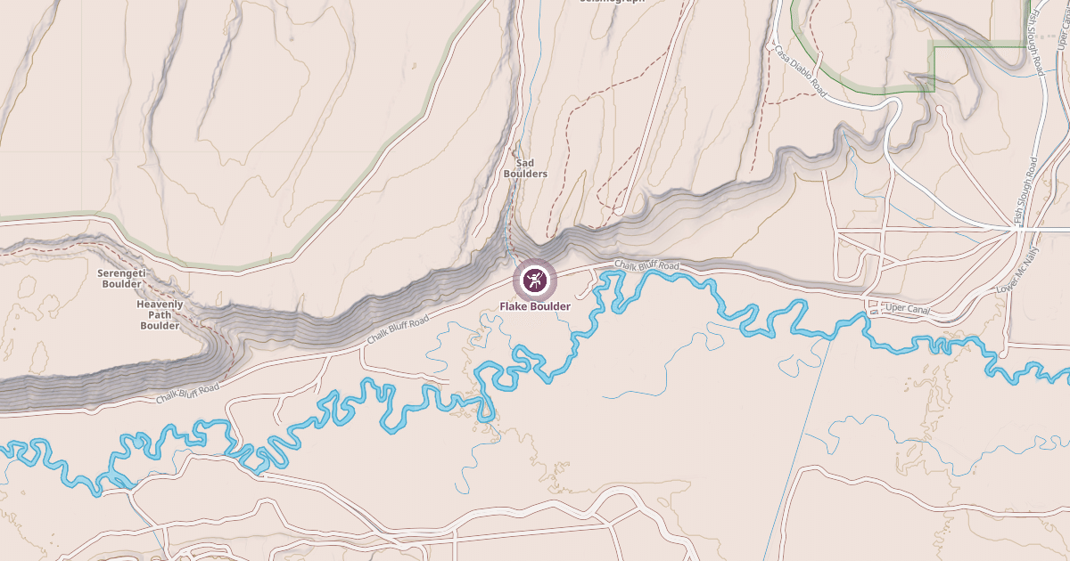 Map preview of Flake Boulder