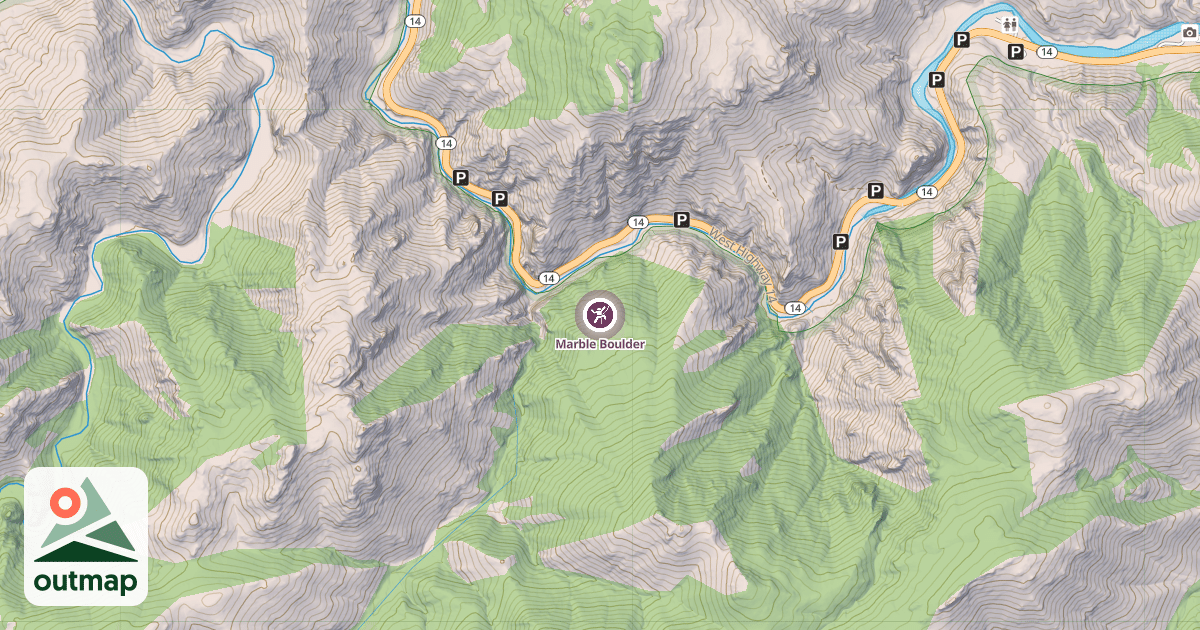 Map of Marble Boulder