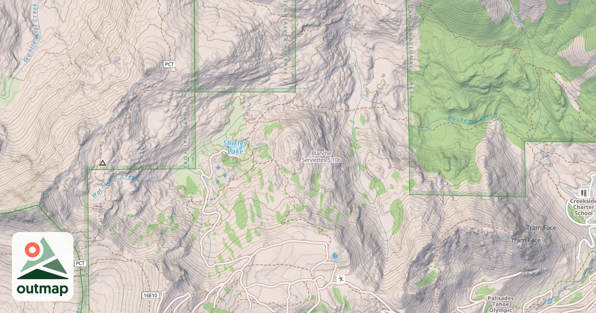Map of Blanche Serviettes
