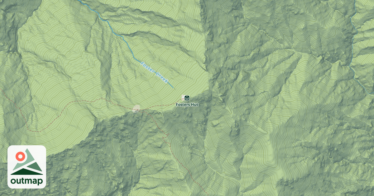 Map of Fosters Hut