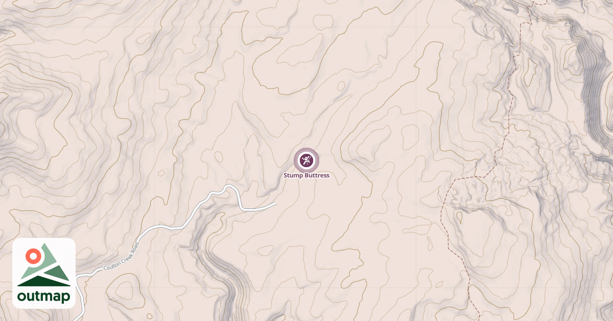 Map of Stump Buttress