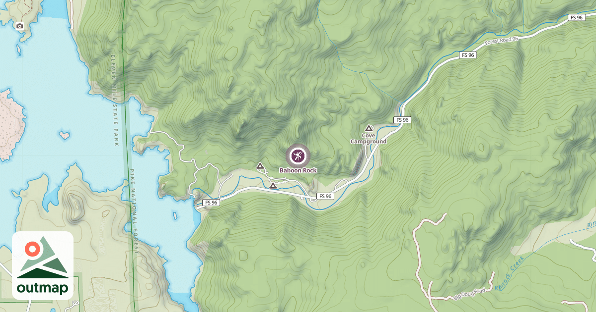 Map of Baboon Rock