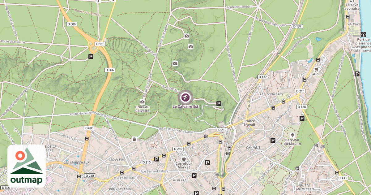 Map of Le Calvaire Est