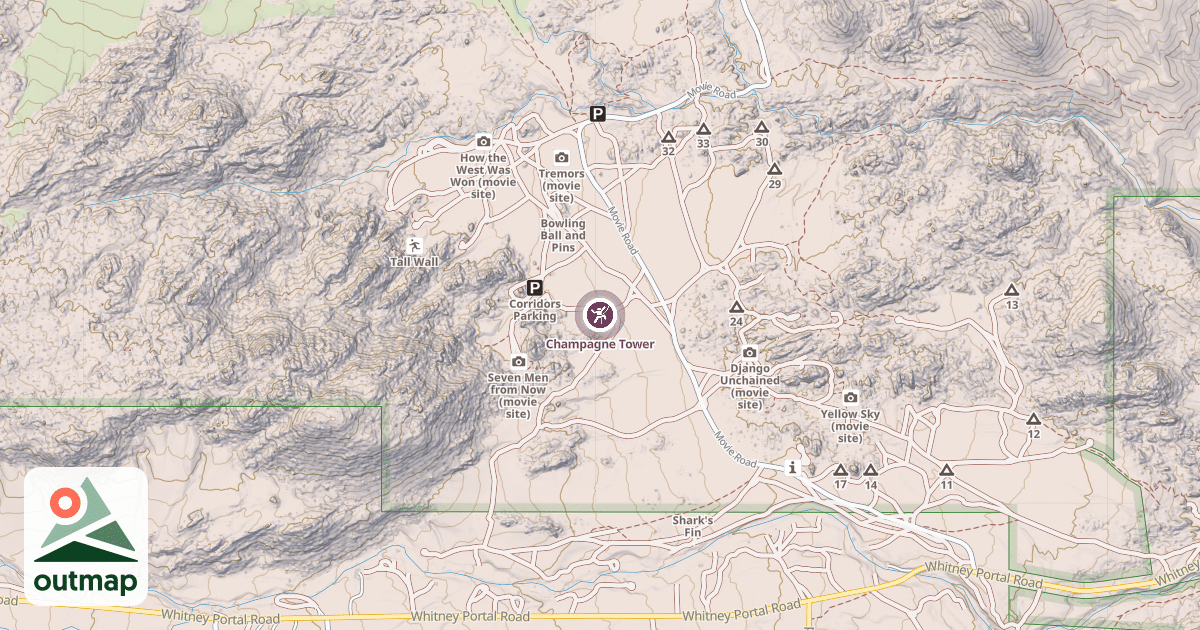Map of Champagne Tower