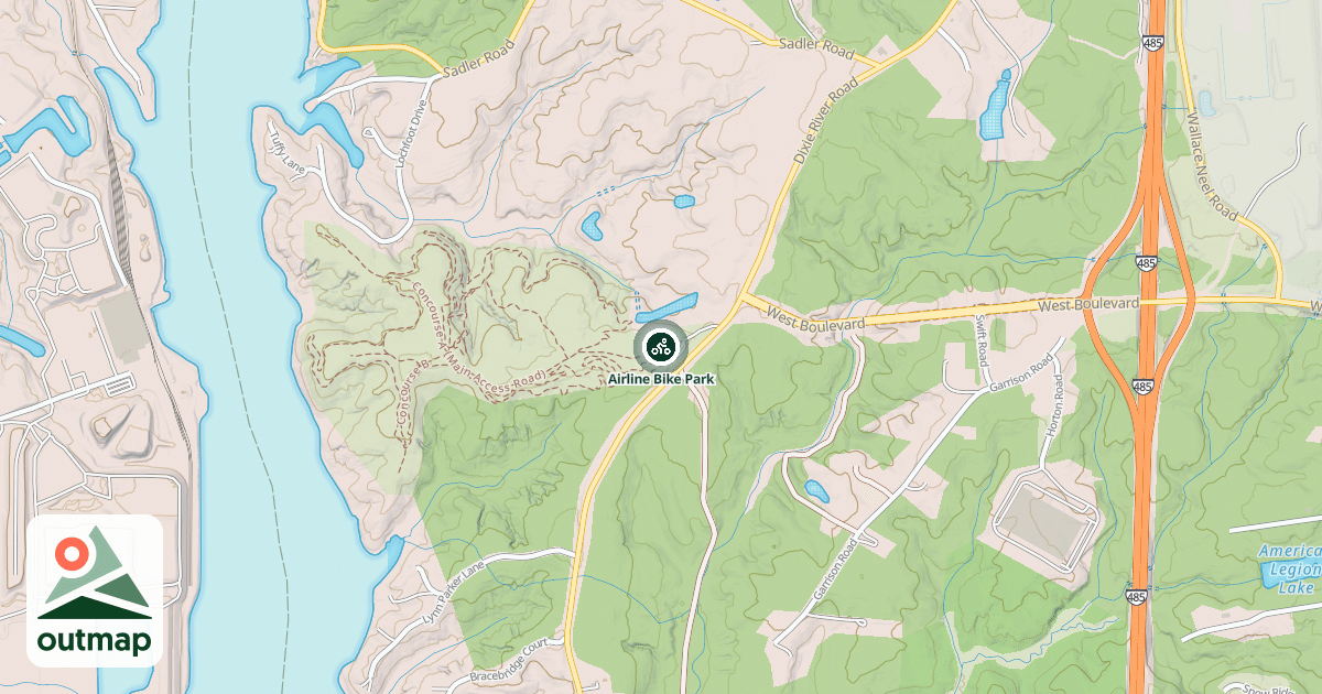 Map of Airline Bike Park