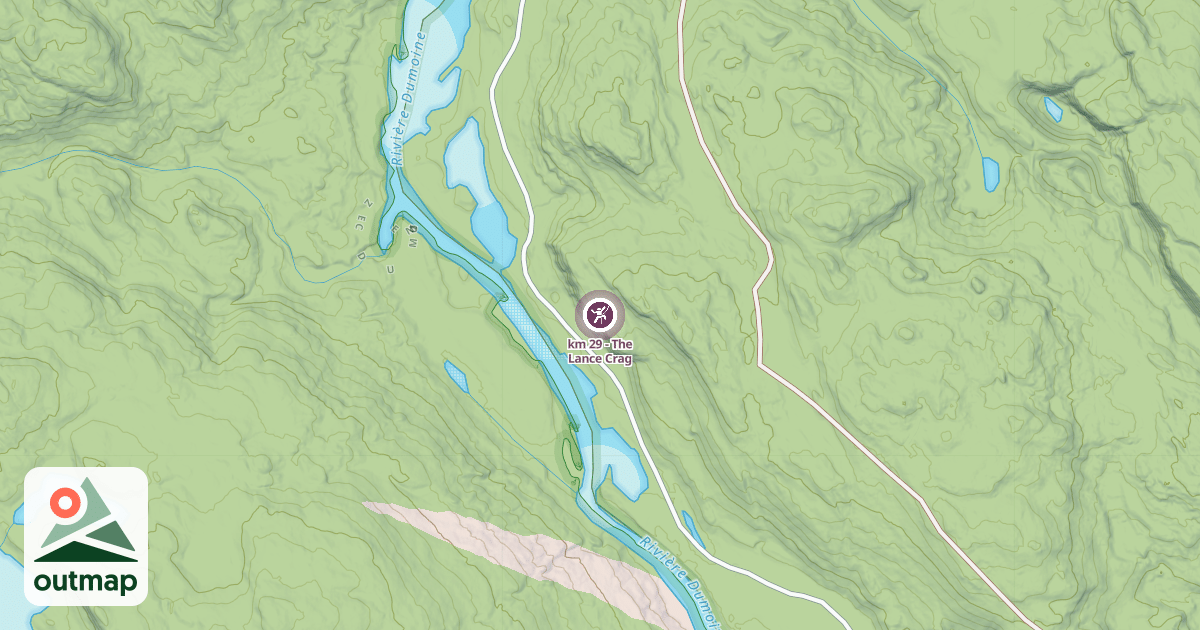 Map of km 29 - The Lance Crag