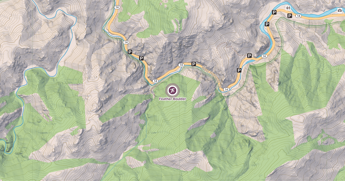 Map preview of Feather Boulder