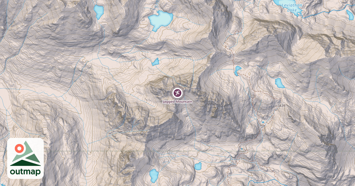 Map of Jagged Mountain
