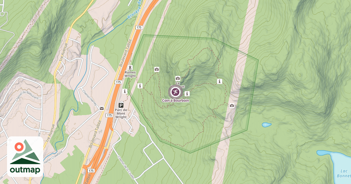 Map of Coin à Bourboin
