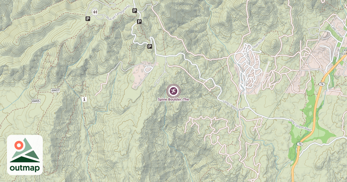 Map of Spine Boulder, The