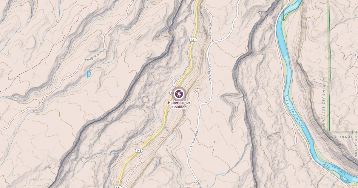 Map preview of Haberdasher Boulder