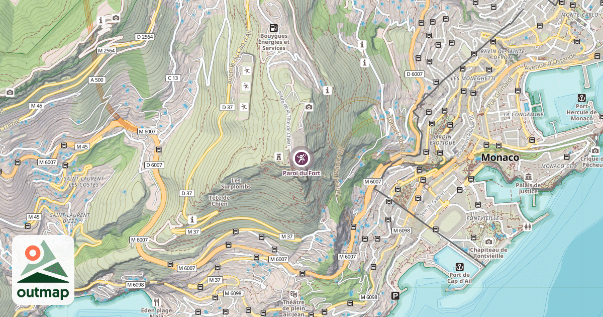Map of Paroi du Fort
