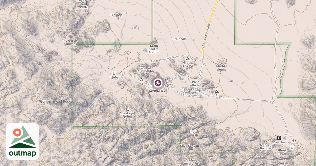 Map of Corona Wall