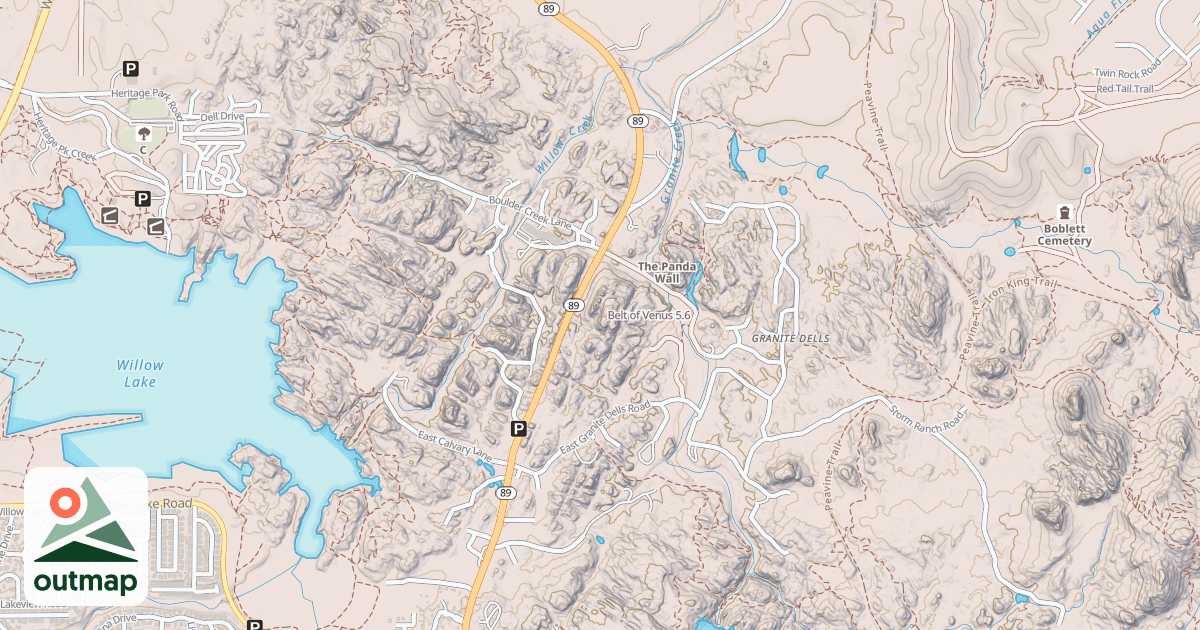 Map of Belt of Venus
