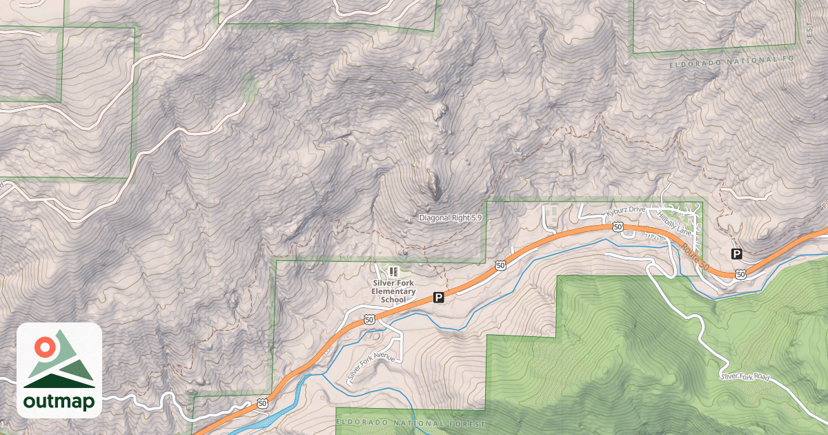 Map of Diagonal Right