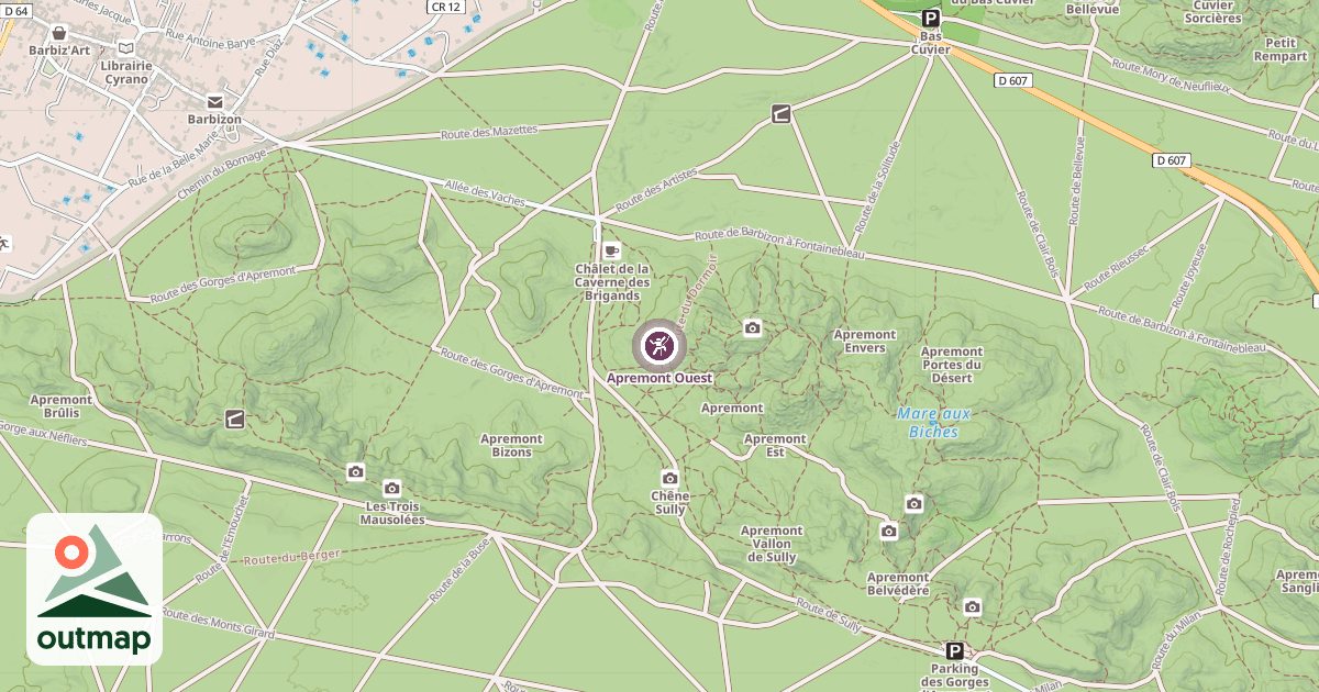 Map of Apremont Ouest